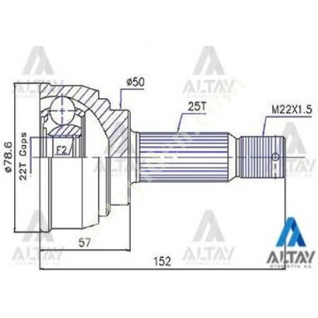 AXLE HEAD EXTERNAL ACCENT / EXCEL / LANCER / GETZ, Spare Parts Auto Industry