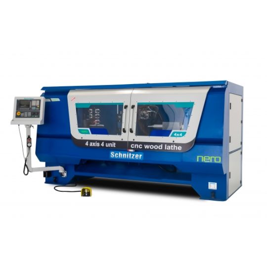 4 EKSEN CNC AĞAÇ TORNA MAKİNASI ZIMPARALI - SCHNİTZER MAKİNE