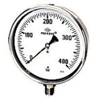 PAKKENS MANOMETERS 160MM STAINLESS WITH GLYCERINE,