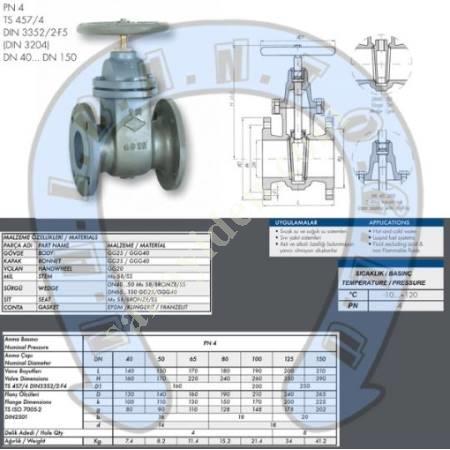 3204 PN4 GATE VALVE, Valves