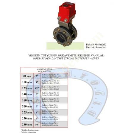 DİM TİPİ YÜKSEK MUKAVEMETLİ KELEBEK VANALAR, Vanalar / Valfler