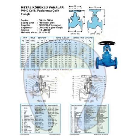 PN 40 FLANGED HOT OIL VALVES, Valves