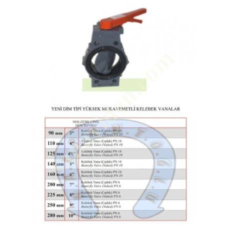 DIM TYPE HIGH STRENGTH BUTTERFLY VALVES, Valves