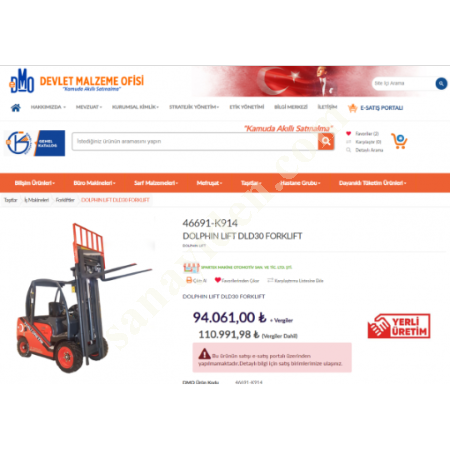 KOSGEB DESTEKLİ YERLİ ÜRETİM FORKLİFT, Forkliftler